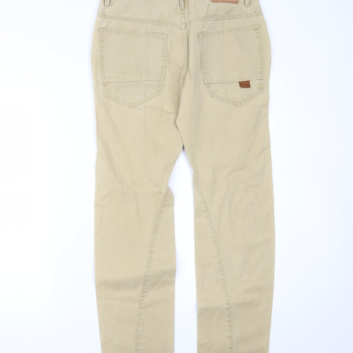 River Island Mens Beige   Carrot Trousers Size 30 L32 in