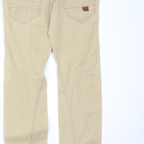 River Island Mens Beige   Carrot Trousers Size 30 L32 in