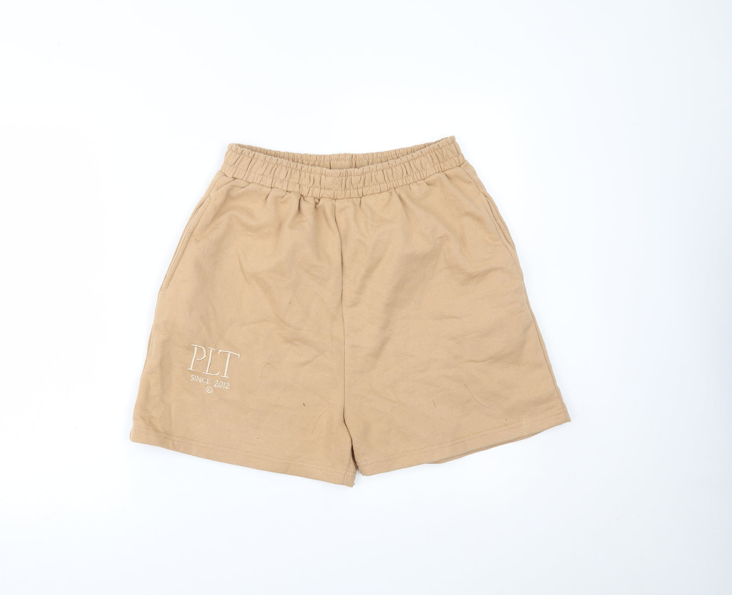 PRETTYLITTLETHING Womens Beige   Sweat Shorts Size 12
