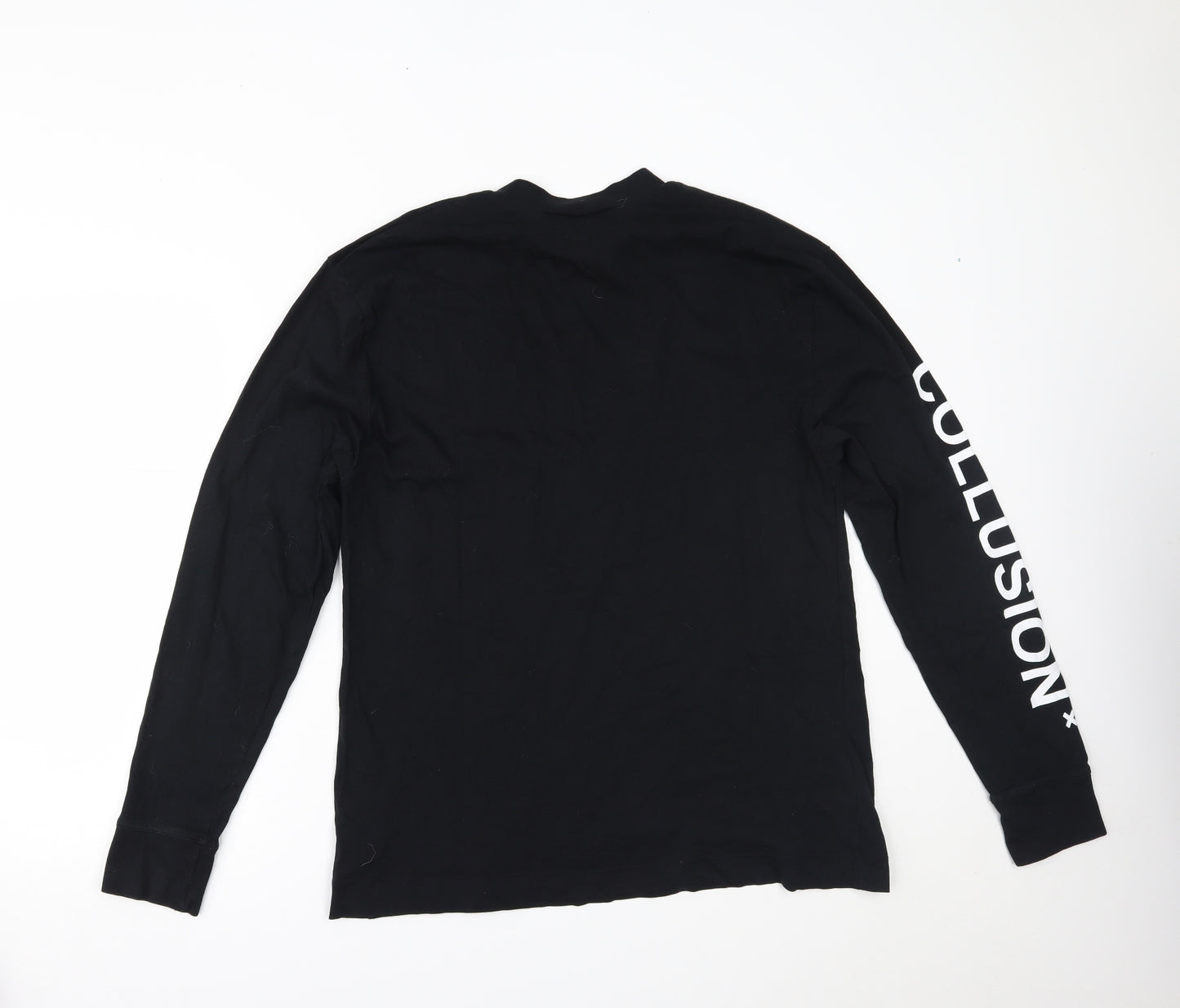 COLLUSION Mens Black    T-Shirt Size M