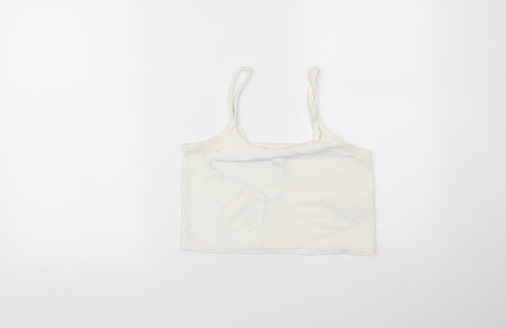 Topshop Womens White   Cropped Tank Size 12