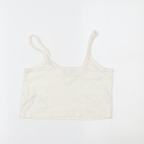 Topshop Womens White   Cropped Tank Size 12