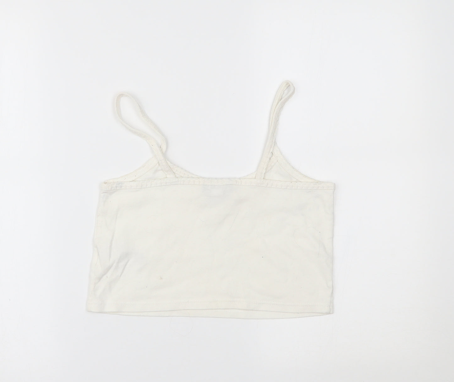 Topshop Womens White   Cropped Tank Size 12