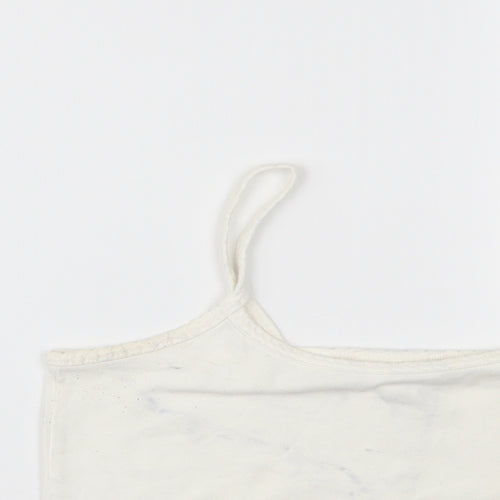 Topshop Womens White   Cropped Tank Size 12