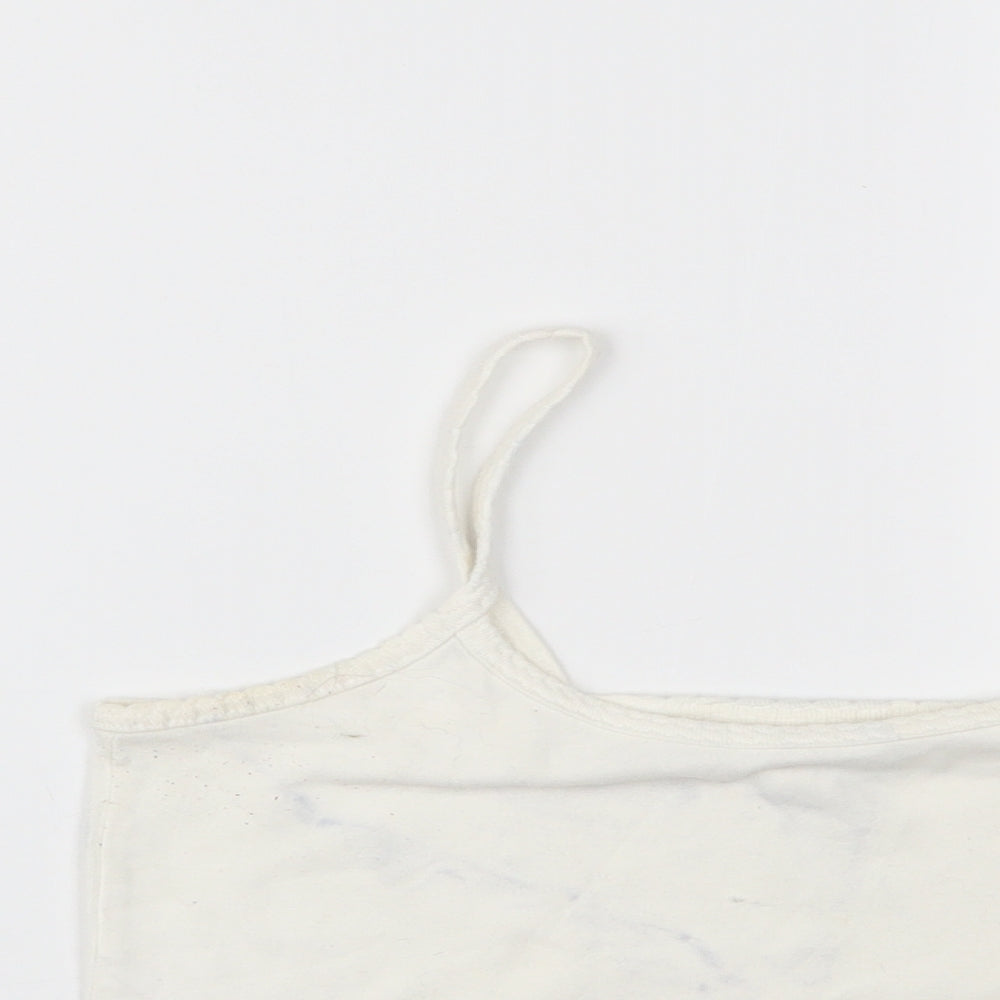 Topshop Womens White   Cropped Tank Size 12