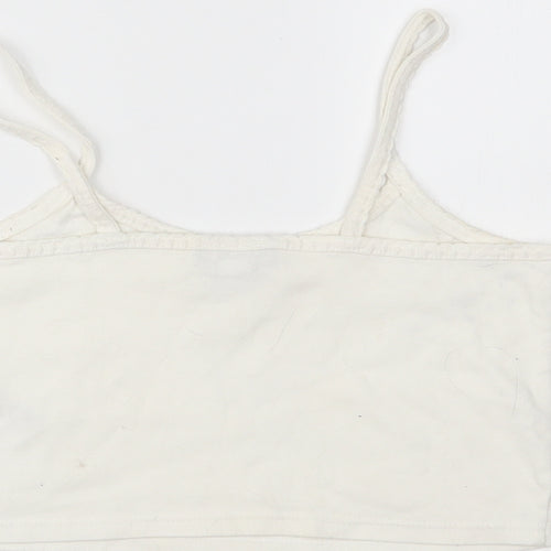 Topshop Womens White   Cropped Tank Size 12