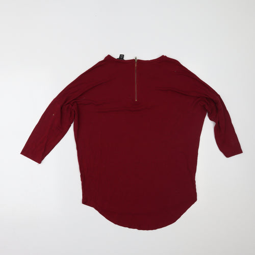 Miso Womens Red   Basic Blouse Size 8