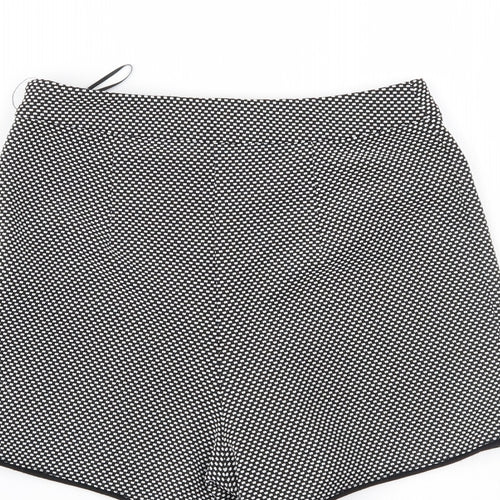 Lipsy Womens Black Polka Dot  Hot Pants Shorts Size 8