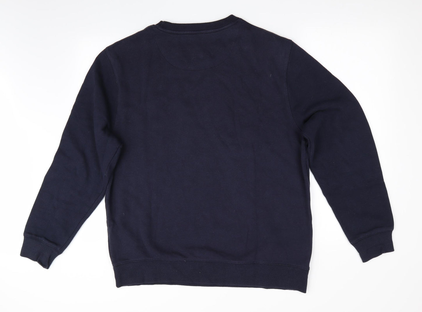 Easy Mens Blue   Pullover Sweatshirt Size XL