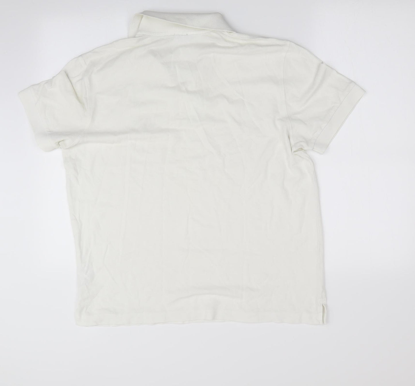 HUGO BOSS Mens Ivory    Polo Size L