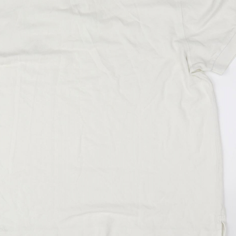 HUGO BOSS Mens Ivory    Polo Size L