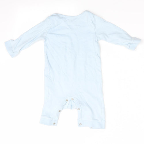 Blue Zoo Boys Blue Solid   One Piece Size 3-6 Months  - I wake up awesome