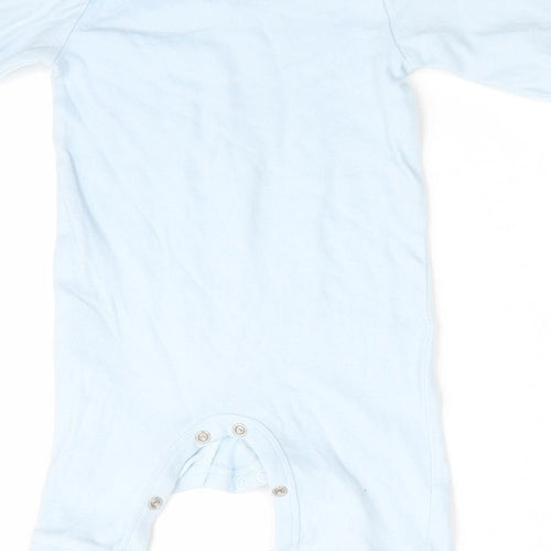Blue Zoo Boys Blue Solid   One Piece Size 3-6 Months  - I wake up awesome