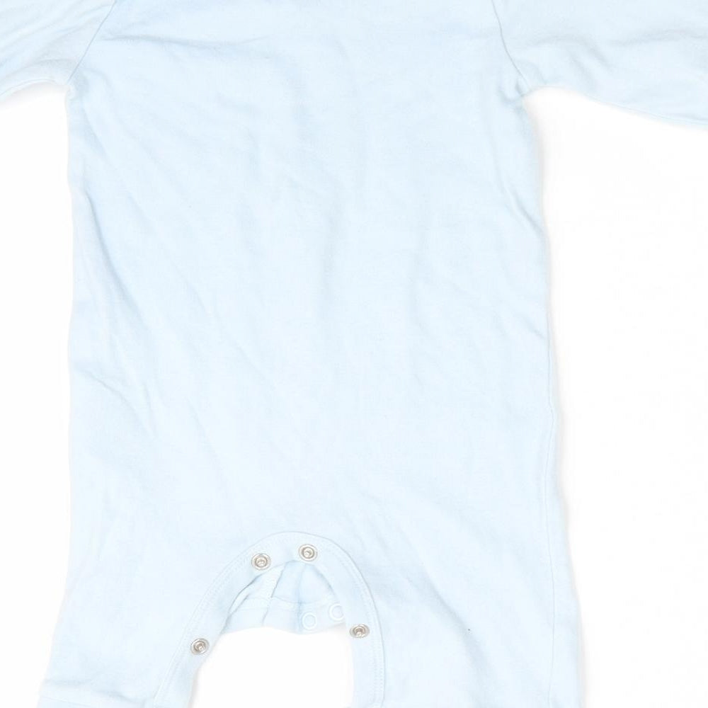 Blue Zoo Boys Blue Solid   One Piece Size 3-6 Months  - I wake up awesome