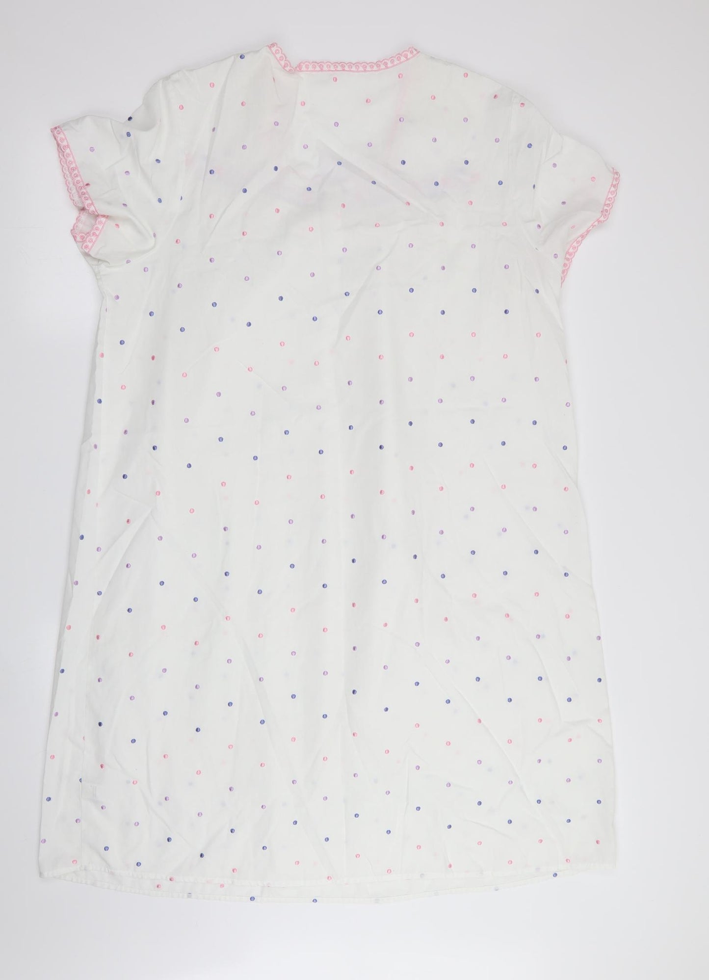 Marks and Spencer Womens White Polka Dot   Dress Size 16