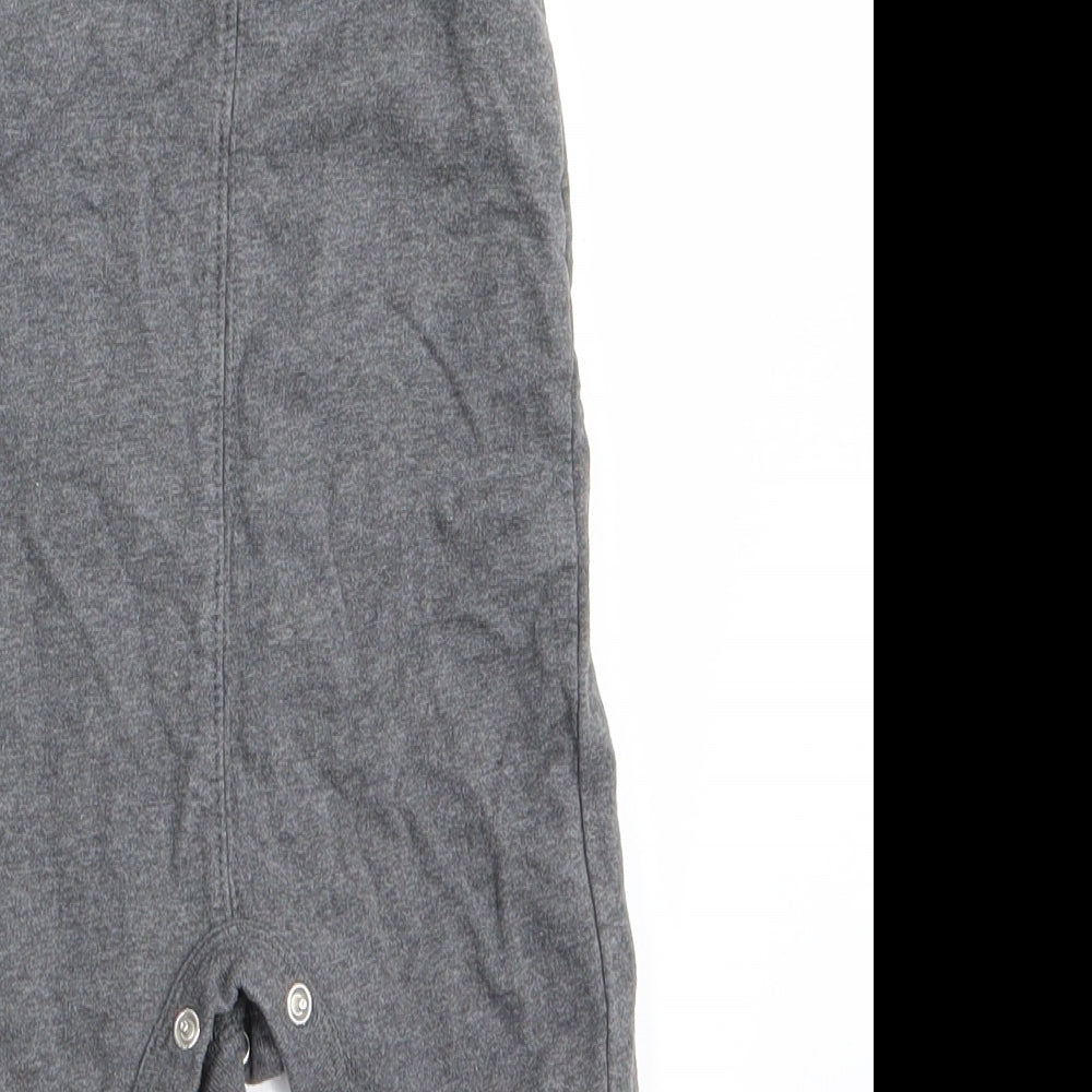 George Boys Grey   Dungaree One-Piece Size 3-6 Months  - Panda Face