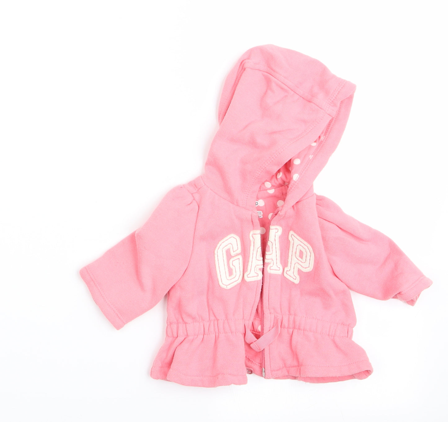 Gap Girls Pink   Cardigan Jumper Size 0-3 Months  - Hooded Cardigan