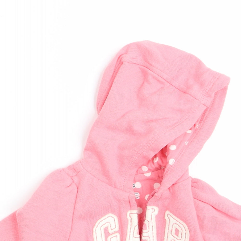 Gap Girls Pink   Cardigan Jumper Size 0-3 Months  - Hooded Cardigan