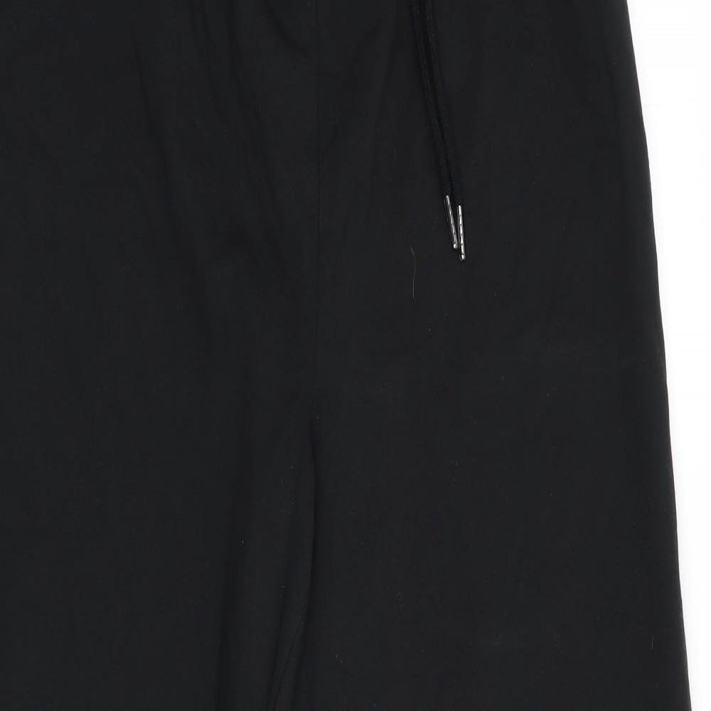 George Womens Black   Jogger Trousers Size M L28.5 in - Wide Legged