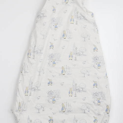 TU Boys Ivory Animal Print  Coverall One-Piece Size 6-9 Months  - Peter Rabbit Print