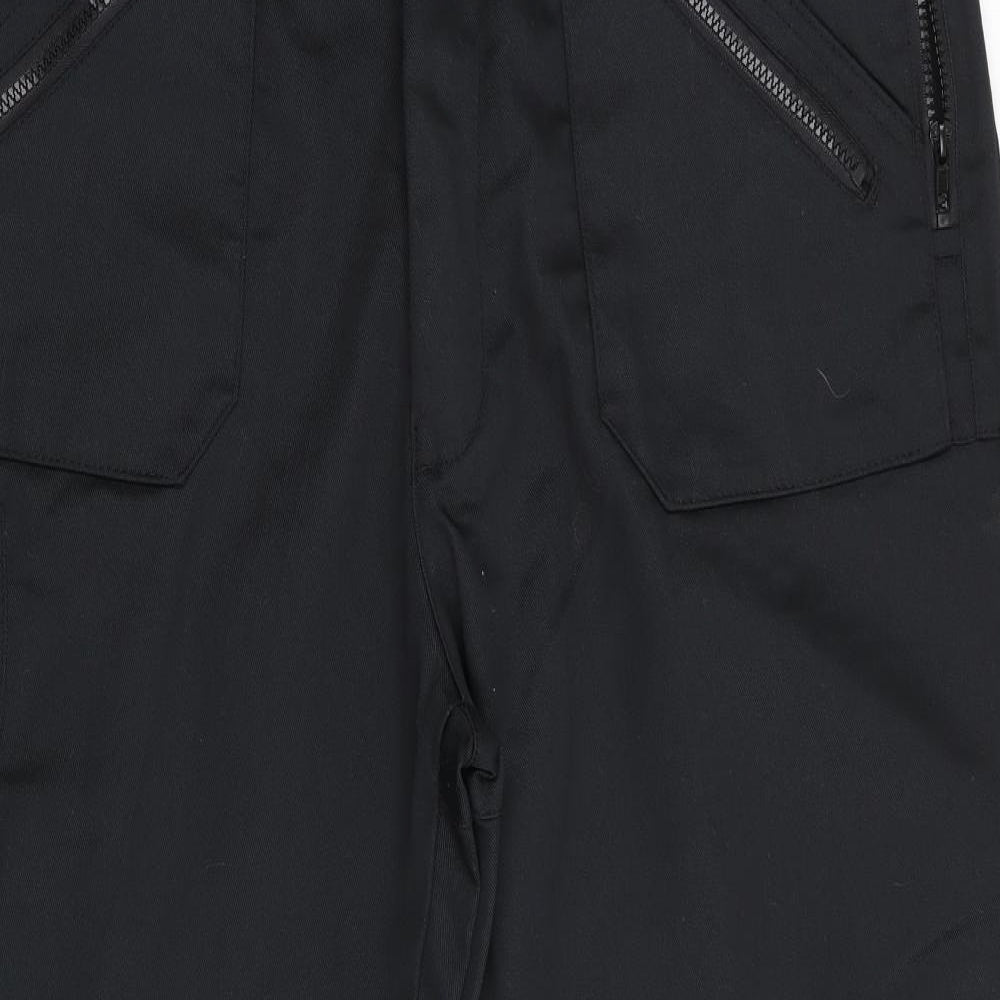 Dickies Mens Black   Cargo Trousers Size 38 in L30 in - Elasticated Ankles