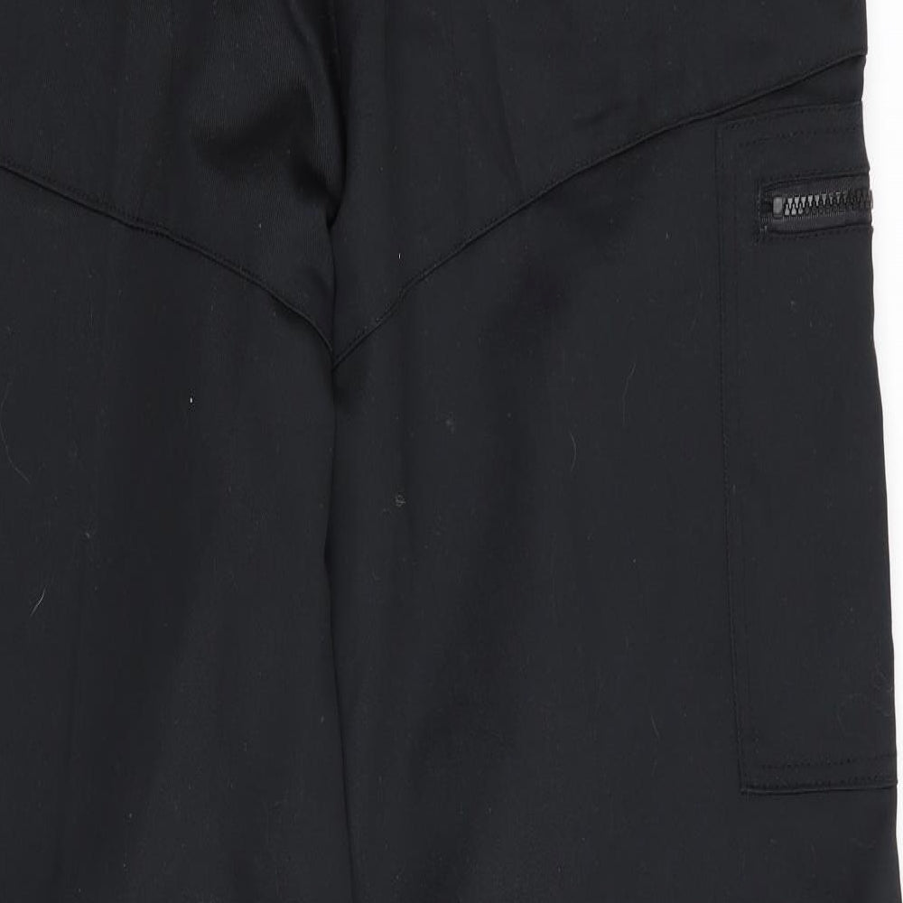 Dickies Mens Black   Cargo Trousers Size 38 in L30 in - Elasticated Ankles