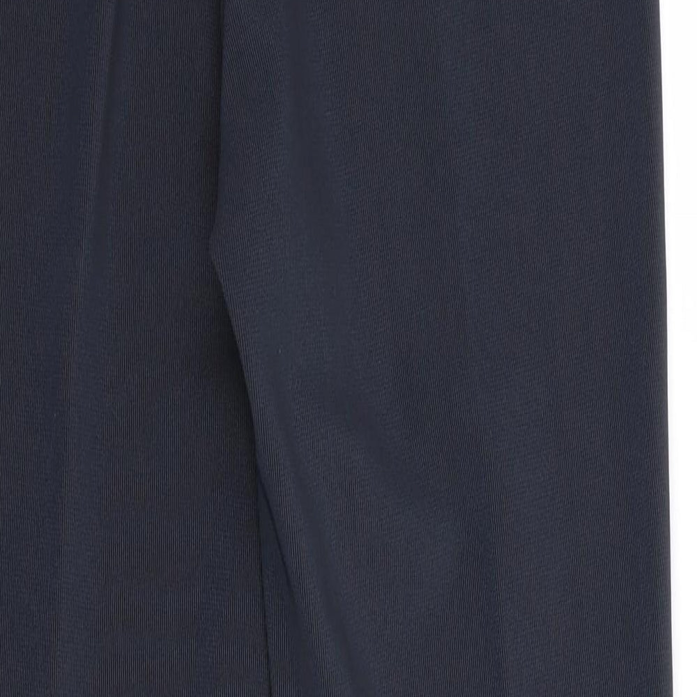 Anamor Womens Blue   Jegging Trousers Size 10 L29 in - Fine Rib Effect