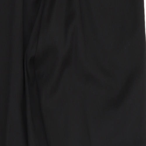NEXT Mens Black   Trousers  Size 32 in L30 in - Pleated front