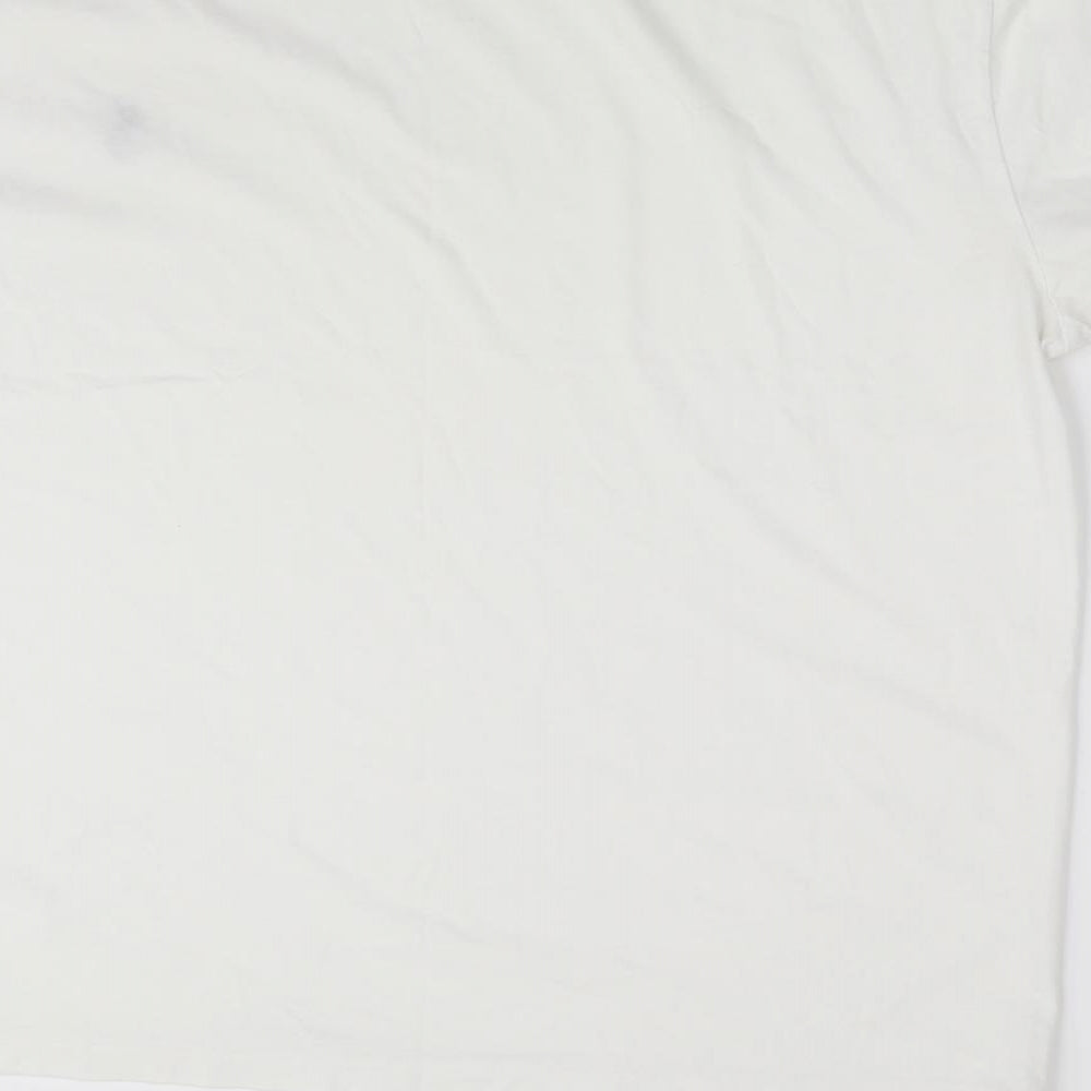 Ralph Lauren Mens Ivory    T-Shirt Size L