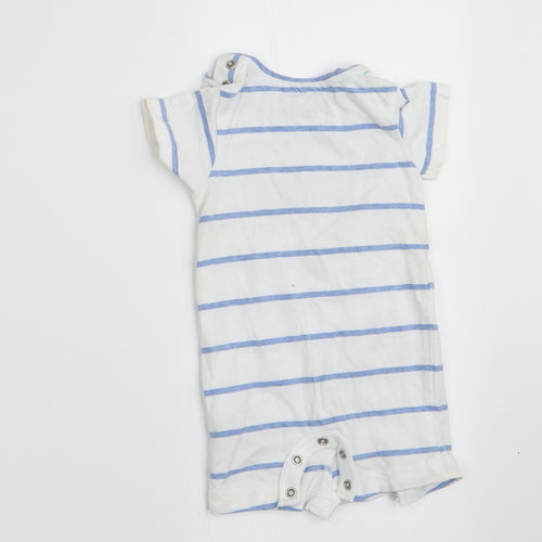 Blue Zoo Boys Blue Animal Print  Romper One-Piece Size 3-6 Months  - Daddy & Me