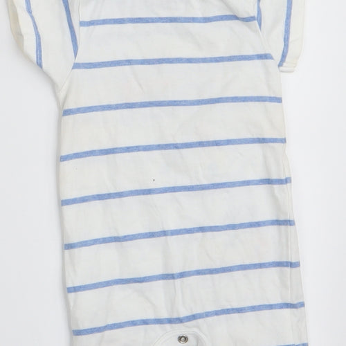Blue Zoo Boys Blue Animal Print  Romper One-Piece Size 3-6 Months  - Daddy & Me