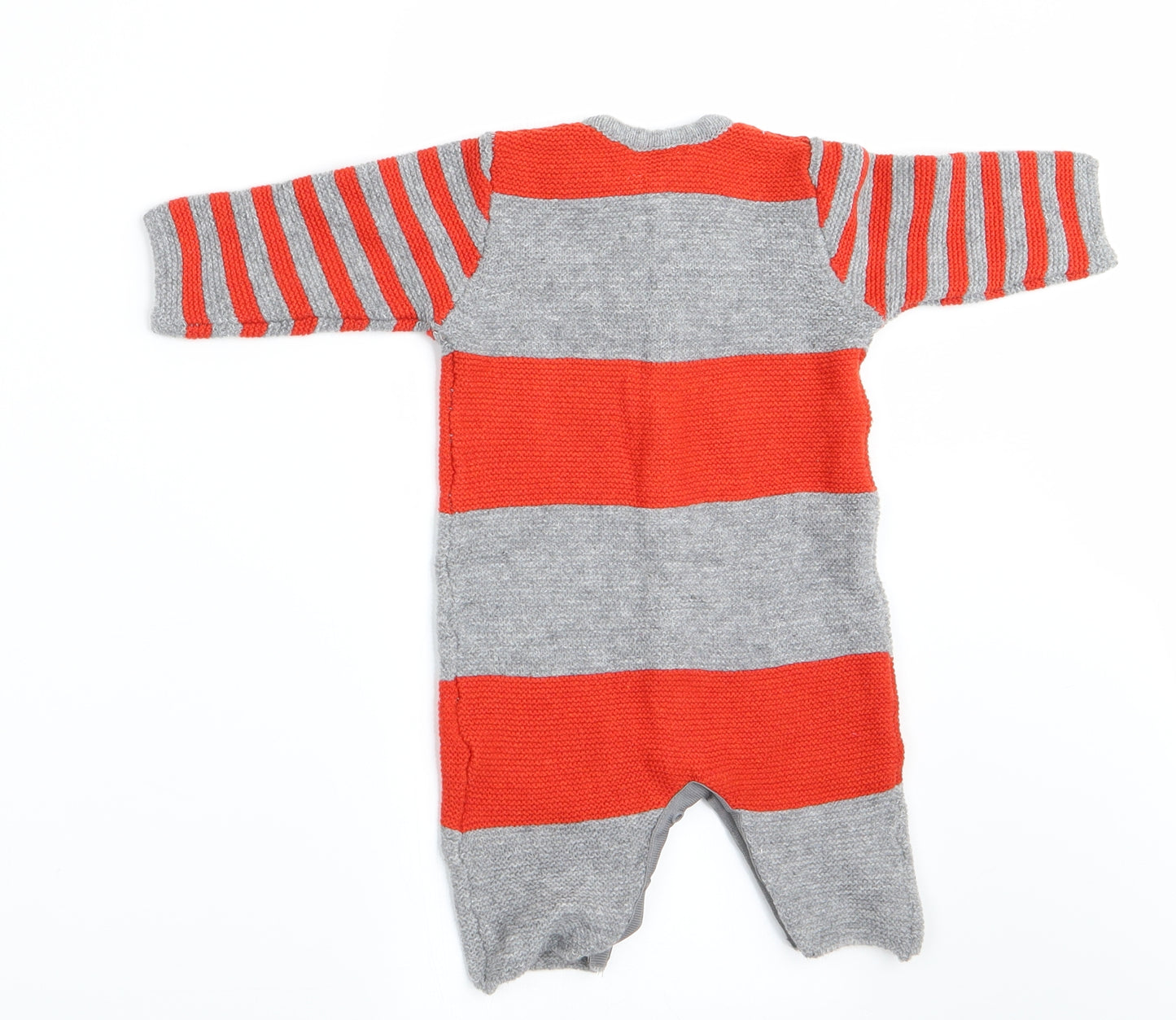 NEXT Boys Red Striped  Romper One-Piece Size 0-3 Months