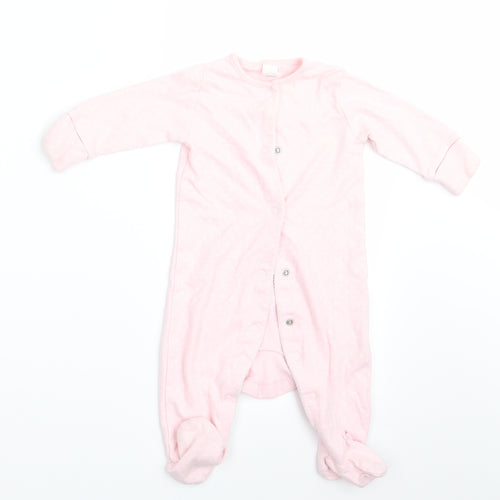 NEXT Girls Pink Polka Dot  Babygrow One-Piece Size 3-6 Months