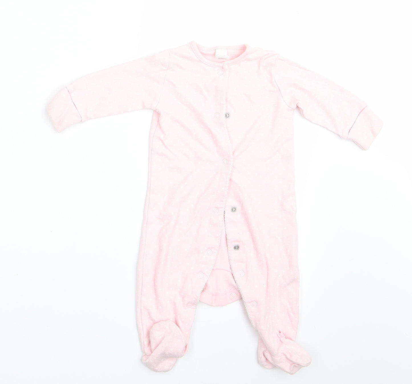NEXT Girls Pink Polka Dot  Babygrow One-Piece Size 3-6 Months