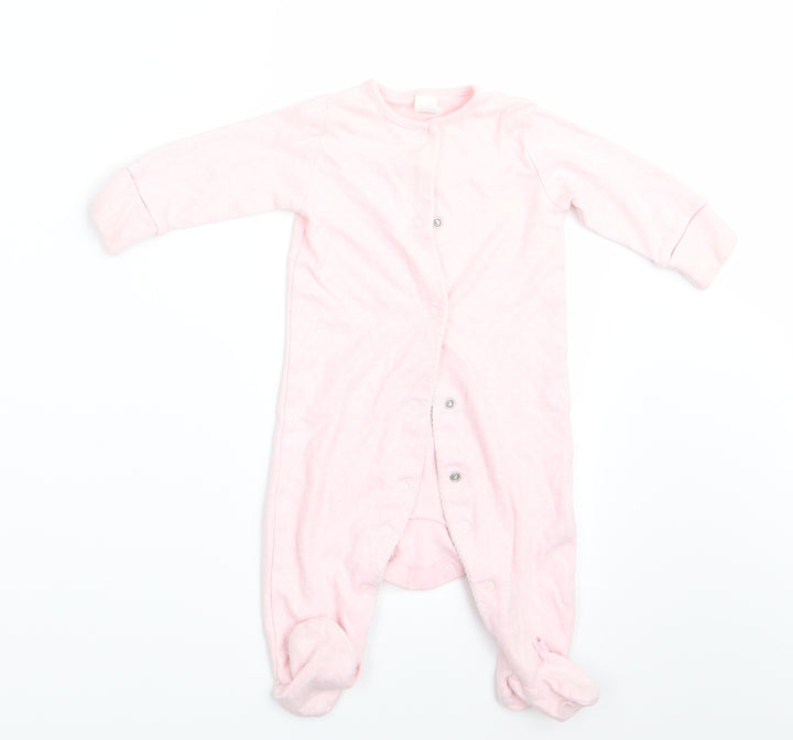 NEXT Girls Pink Polka Dot  Babygrow One-Piece Size 3-6 Months