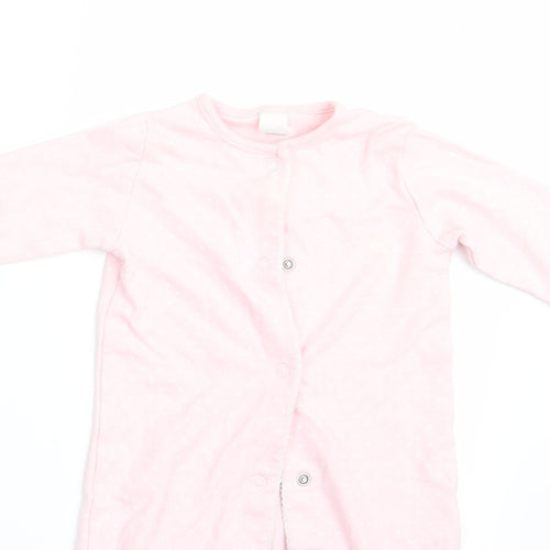 NEXT Girls Pink Polka Dot  Babygrow One-Piece Size 3-6 Months