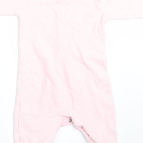 NEXT Girls Pink Polka Dot  Babygrow One-Piece Size 3-6 Months