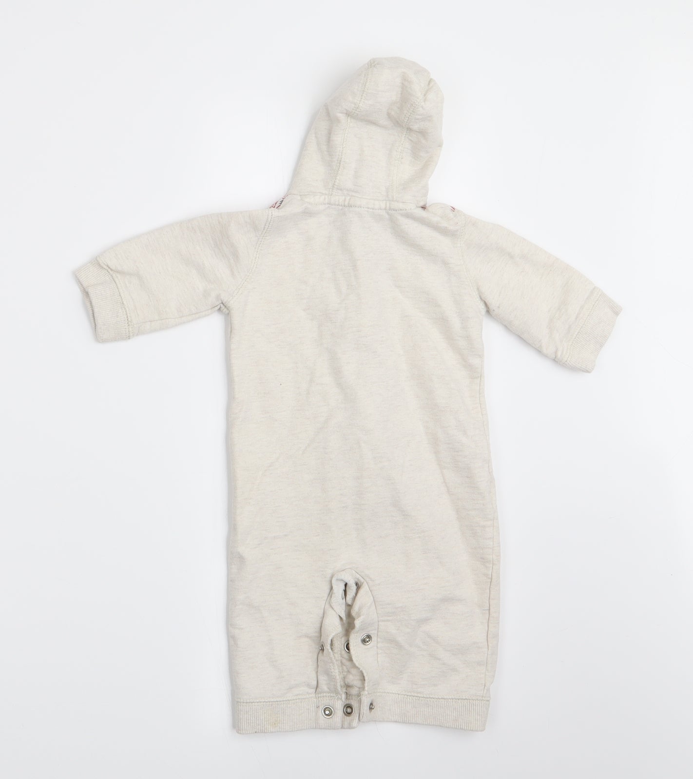 Florence and Fred Boys Beige Geometric  Coverall One-Piece Size 3-6 Months