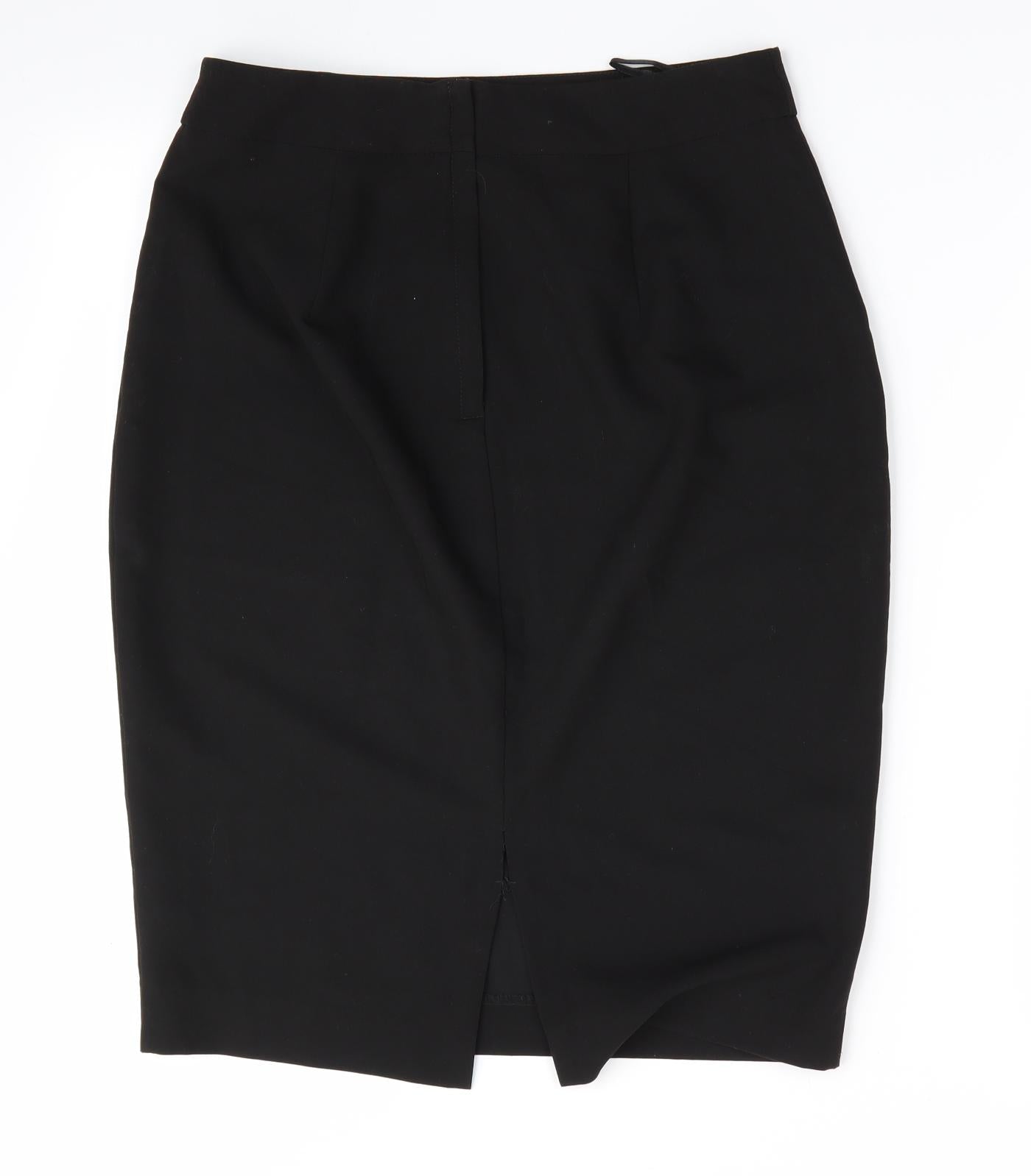 New Look Womens Black   Straight & Pencil Skirt Size 10  - Back Vent