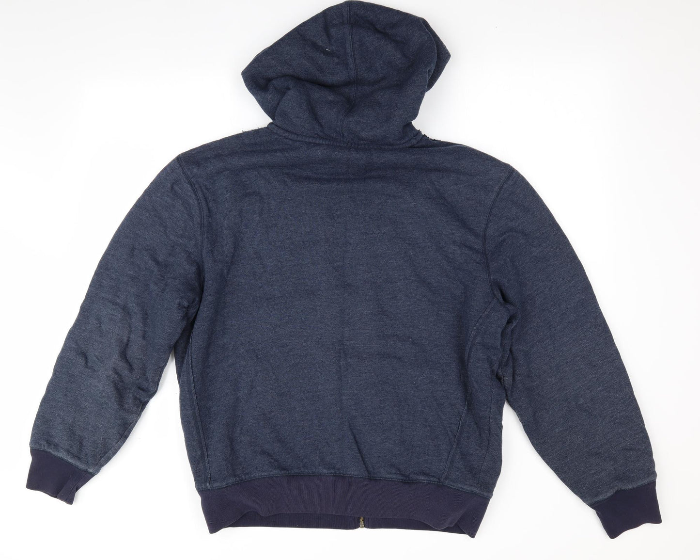 Marks and Spencer Mens Blue   Full Zip Hoodie Size M