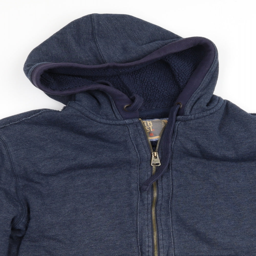 Marks and Spencer Mens Blue   Full Zip Hoodie Size M