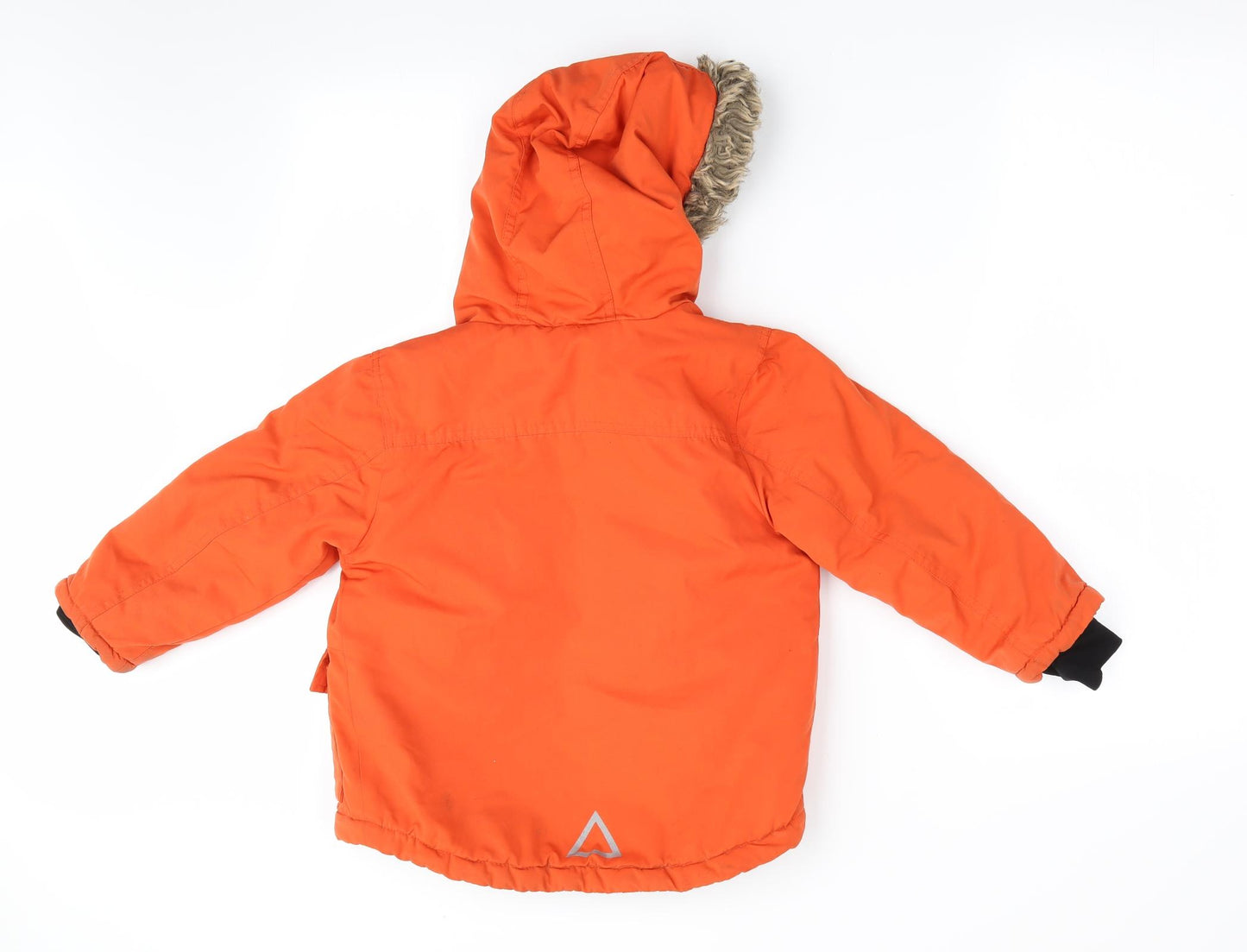 Nutmeg Boys Orange   Jacket Coat Size 4-5 Years