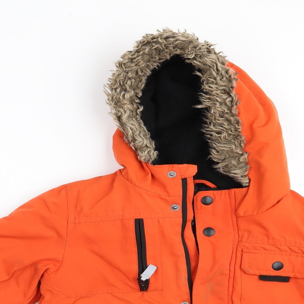 Nutmeg Boys Orange   Jacket Coat Size 4-5 Years