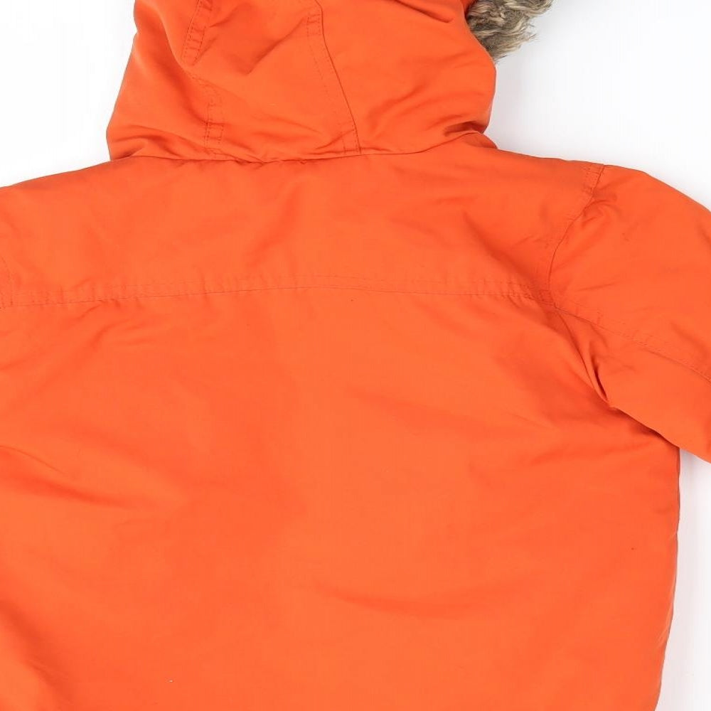 Nutmeg Boys Orange   Jacket Coat Size 4-5 Years