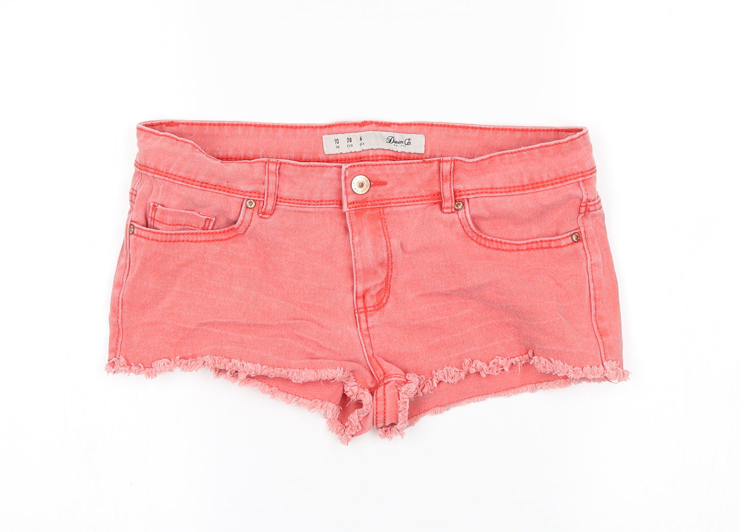denim co Womens Pink   Hot Pants Shorts Size 10