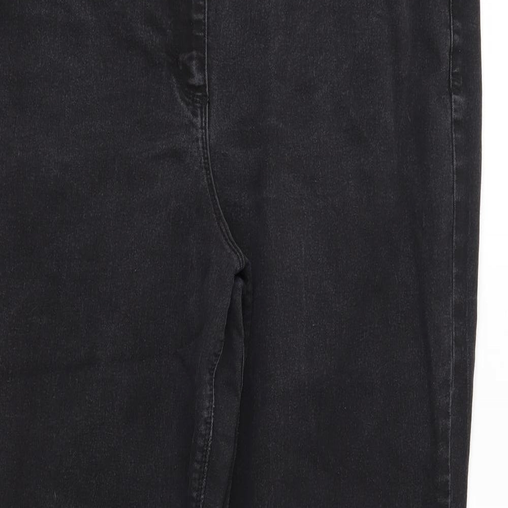 BHS Womens Black   Bootcut Jeans Size 20 L30 in -