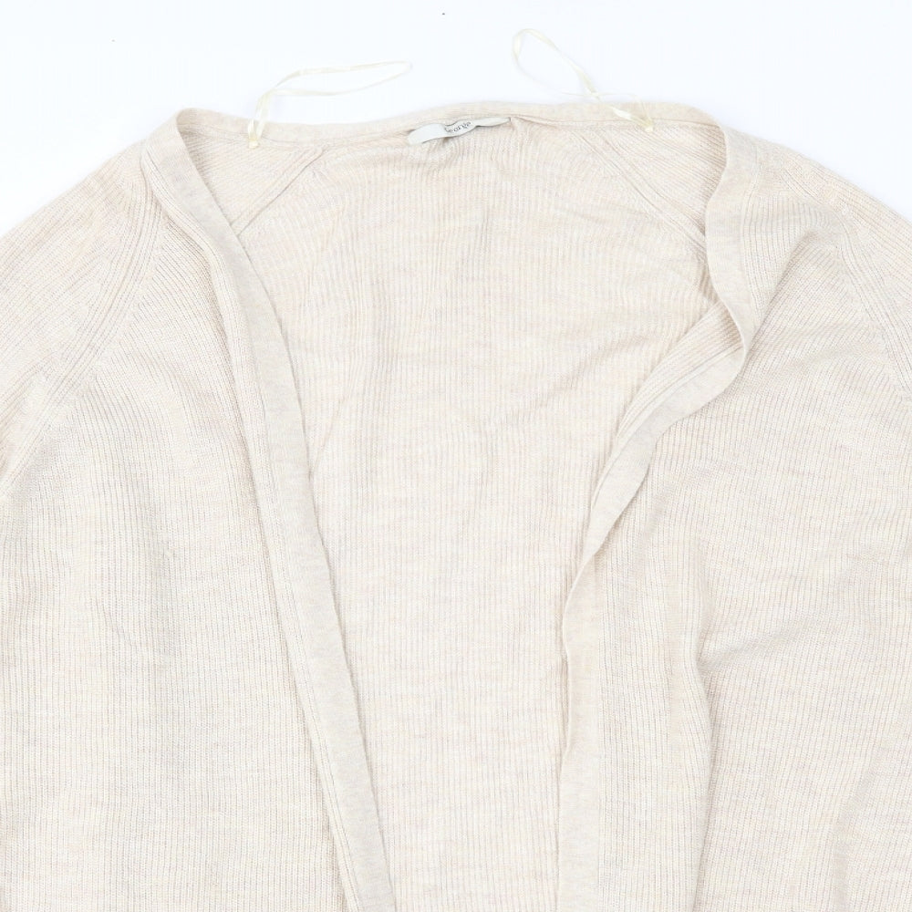 George Womens Beige   Cardigan Jumper Size 14