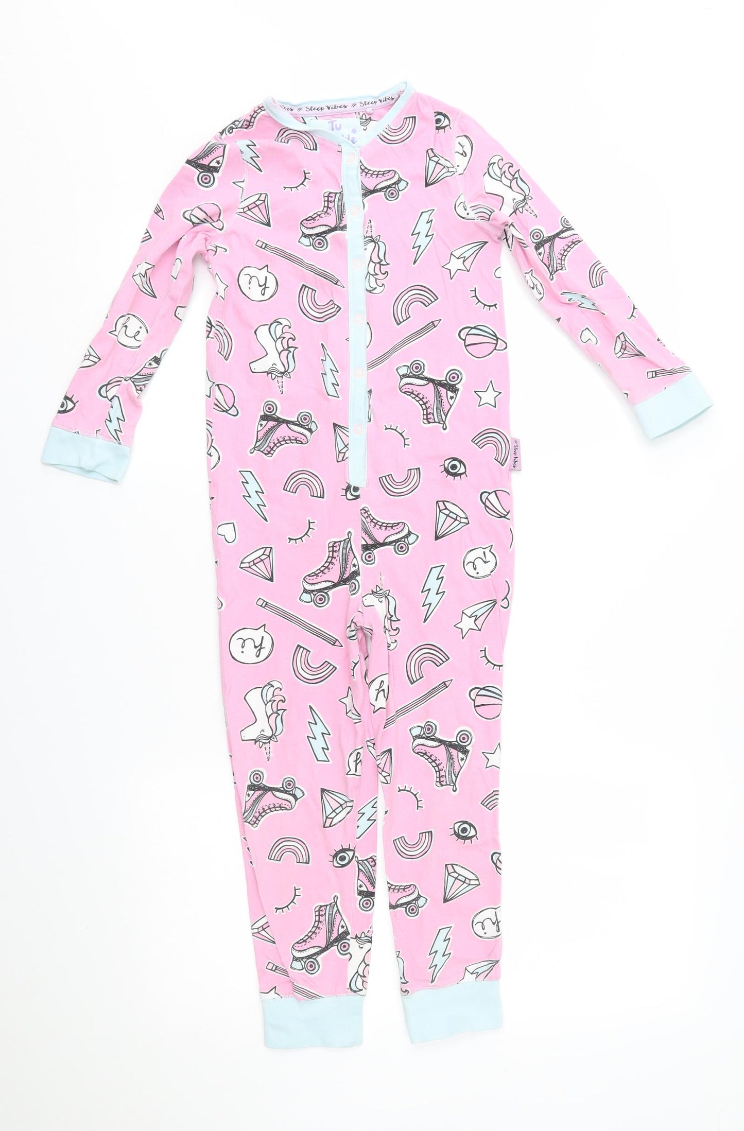 TU Girls Pink    One Piece Size 6-7 Years