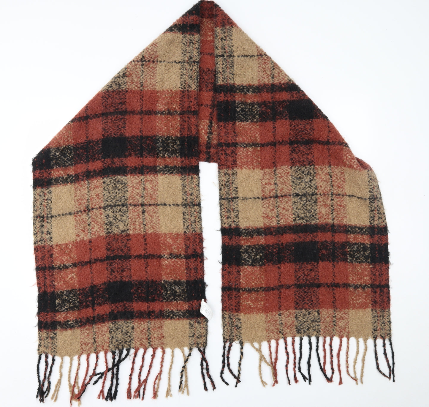 New Look Womens Brown Plaid   Scarf