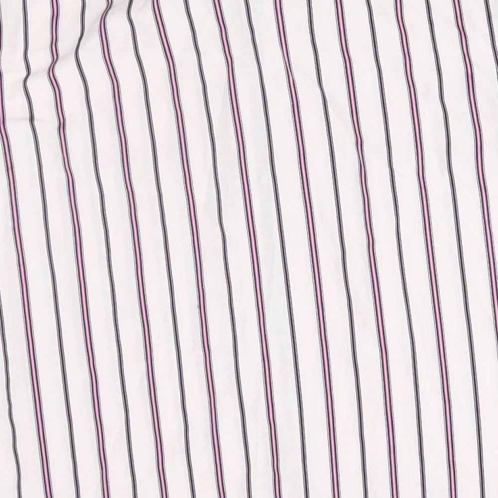 F&F Mens Pink Striped   Button-Up Size L